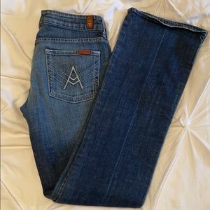 7 For All Mankind “A-pocket” jeans in size 28